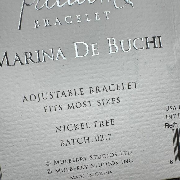Marina De Buchi “Beth” Freedom Bracelet Gold Tone Adjustable Nickel-Free NWT - Picture 4 of 5